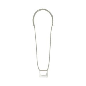 Lanvin Envelope Necklace ~ White